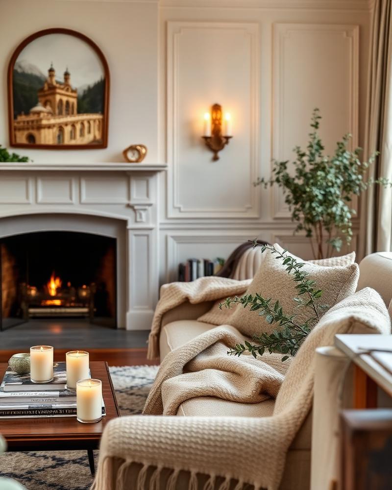 Cozy luxury living room arrangement